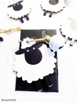 Geschenkanhänger Schaf mit Glocke